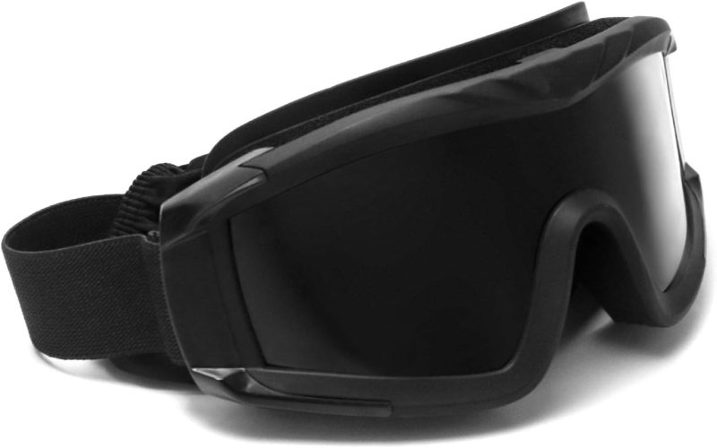 Outdoor Sports Military  Tactical Goggles with 3 Interchangable Lens, for Riding, Black - Image 2