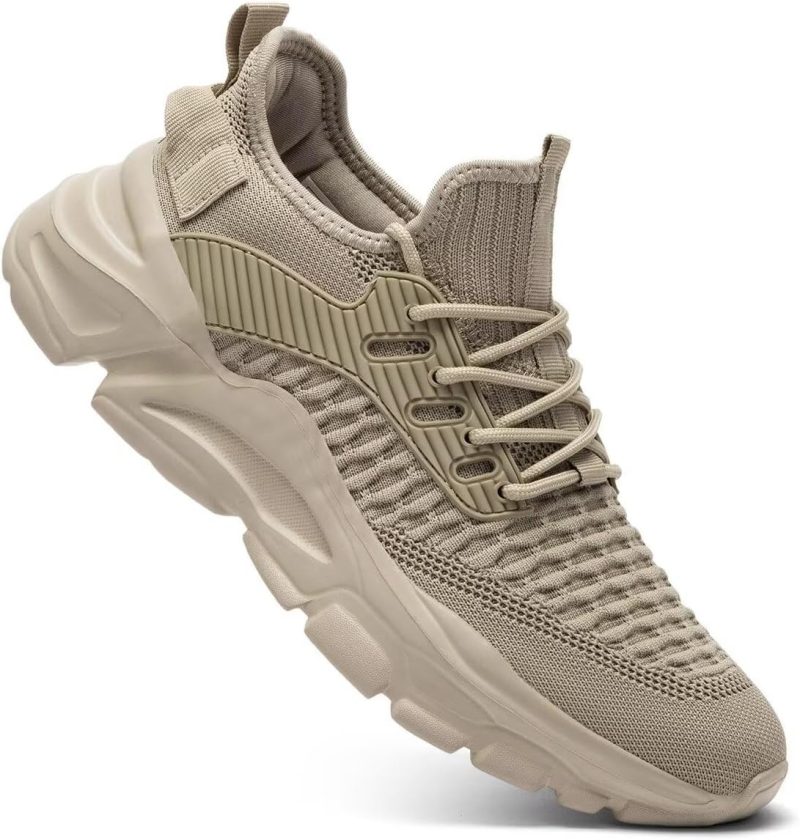 Mens Running Tennis Shoes Slip on Walking Fashion Athletic Sneakers Work Gym Shoes Comfort Lightweight Mesh Soft Sole - Image 2
