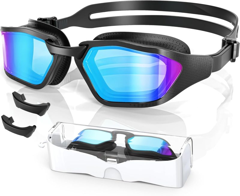 Sleek Swimming Goggles,  Protection Swim Goggles, HD Wide View Goggles, Anti Fog No Leakage, Comfort For Women