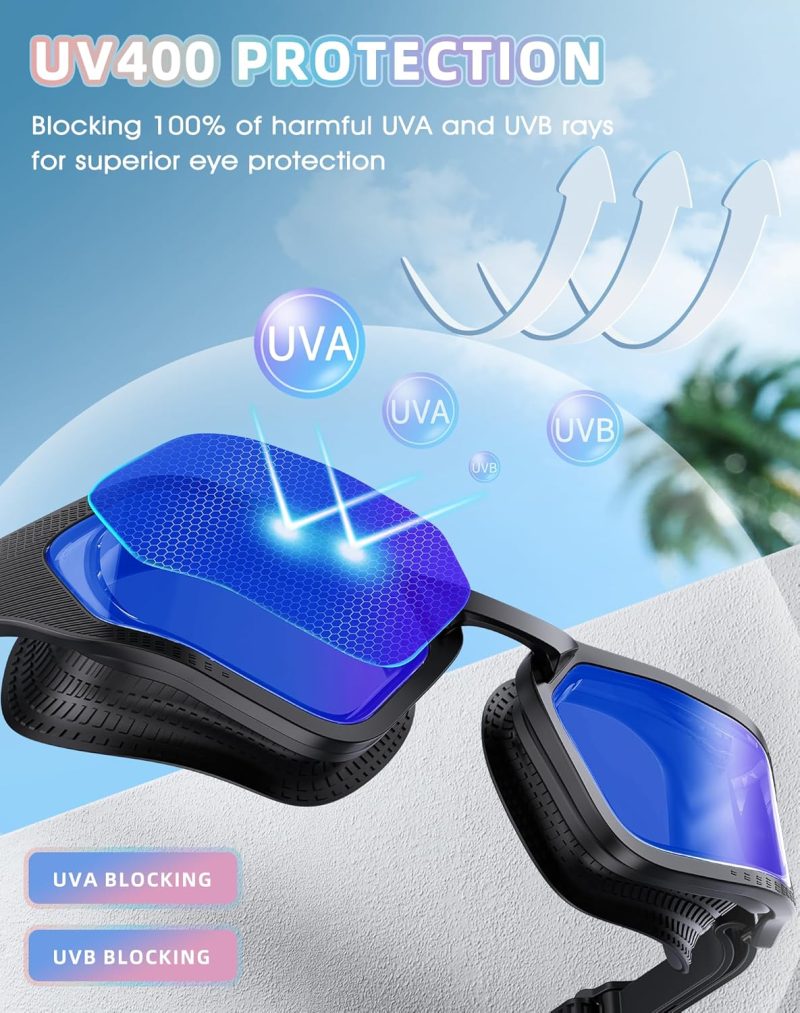 Sleek Swimming Goggles,  Protection Swim Goggles, HD Wide View Goggles, Anti Fog No Leakage, Comfort For Women - Image 2
