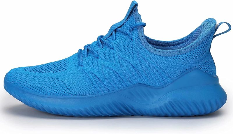Mens Slip On Running Shoes Athletic Walking Trainers Lightweight Breathable Mesh Tennis Sneakers - Image 2